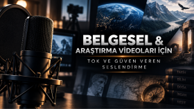 🎙️ Belgesel & Araştırma Videoları İçin Tok ve Güven Veren Seslendirme
