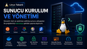 Linux sunucu kurulum ve yönetimi yaparım