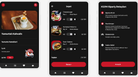 Yemek Sipariş Mobil UI / UX Tasarımı