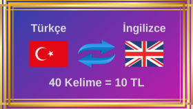 Türkçe - İngilizce çevirilerinizi en ucuz fiyata yapıyorum