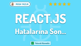 React Js projelerinizdeki hataları (bugları) düzeltebilirim