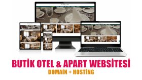 Tamamen Özel Kodlama Profesyonel Butik Otel Web Sitesi