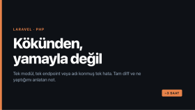 Laravel projenize tek bir modül veya endpoint eklerim
