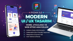 projeniz için Figma ile modern kullanıcı dostu UI tasarlarım