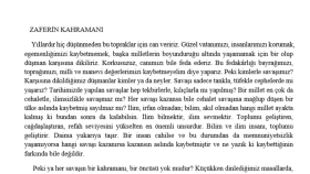 Öğretmenler Günü Giriş Yazısı