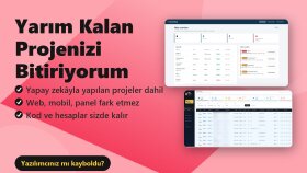 yarım kalan projeyi kusursuz şekilde teslim ederim