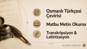 Osmanlı Türkçesi matbu ve rika metin çevirisi yaparım