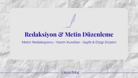 Profesyonel Redaksiyon ve Dizgi Düzenleme