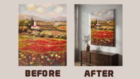 Tablo Tasarımları İçin Mockup Çalışması