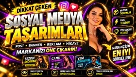 sosyal medya için post ve banner tasarımları yaparım