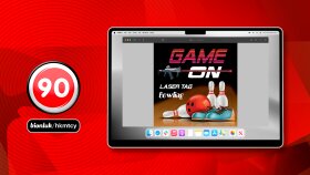 Game On Laser Tag Bowling Billboard Tasarımı
