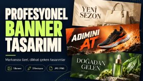 markanıza profesyonel banner tasarımları hazırlayabilirim