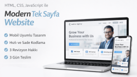 mobil uyumlu, modern ve kaliteli websiteler yapabilirim