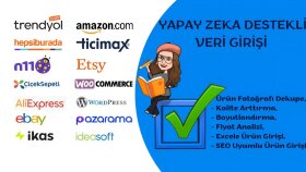yapay zekayla, kaliteli fotoğraflı veri girişleri yapıyorum