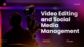 profesyonel video düzenleme sosyal medya yönetimi yapıyorum
