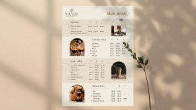 Minimal Menü Tasarımı