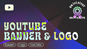 YouTube kanalınız için kapak fotoğrafı ve logo yapabilirim