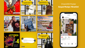 Check100 Poster - Sosyal Medya Tasarımı