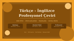 Türkçe ve İngilizce arasında profesyonel çeviri yaparım