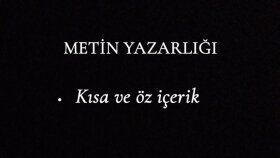 hızlı ve kaliteli metin yazarlığı yaparım