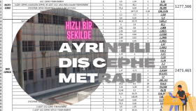 dış cephe metrajlarınızı çok hızlı bir şekilde yapabilirim