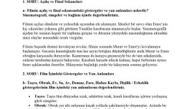 Akademik Film Analizi ve Göstergebilimsel Çözümleme Örnekler