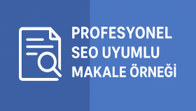 “Profesyonel SEO Uyumlu Makale Örneği”