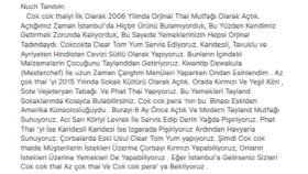 Restoran ve Bar Kokteyl ve Ön Tanıtım Çeviri Komisyonu