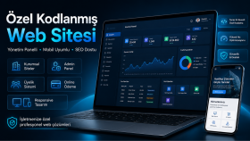 işletmenize özel yönetim panelli web sitesi geliştiririm
