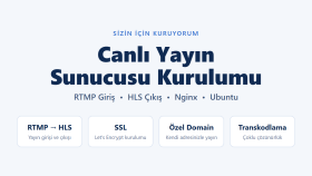 canlı yayın sunucunuzu kuruyorum