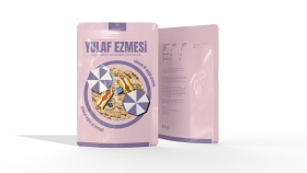 Yulaf ezmesi ambalajı.