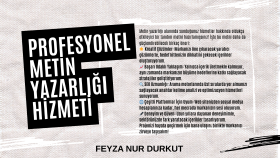 profesyonel metin yazarlığı yapıyorum
