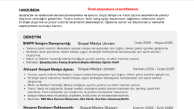 sosyal medya için metin ve içerik stratejileri üretirim