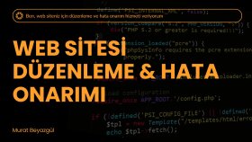 web siteniz için düzenleme ve hata onarım hizmeti veririm