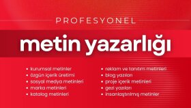 fark yaratan etkileyici ve ilgi çekici metinler yazıyorum