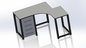 Konsept Masa Tasarımı | 3D Modelleme – SolidWorks