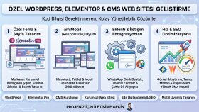 Özel WordPress, Elementor & CMS Web Sitesi Geliştirme