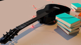 Guitar and Books 
