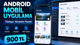 Türkçe yönetim panelli Android mobil uygulama geliştiririm