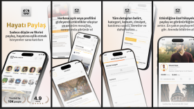 Social Media App - Screenshot Design