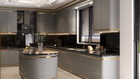 Mutfak tasarım 3dmodelleme render