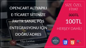 Opencart PayTR Sanal Pos Entegrasyonu