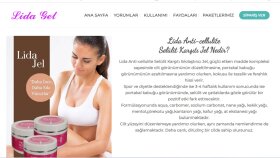 Lida Gel Selülit Kremi için yaptığımız web sayfası. 