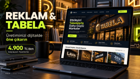 reklam ve tabela üreticilerine web sitesi tasarlarım