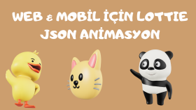 lottie kullanarak  json formatında animasyon yapabilirim
