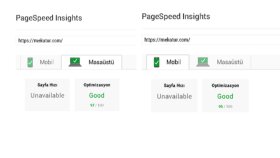 Google Page Speed Değerleri