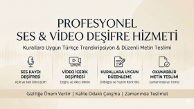 Türkçe ses ve video kayıtlarını yazıya dökerim