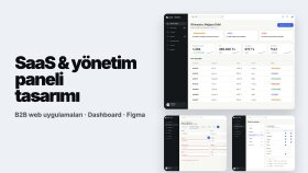 SaaS & Yönetim Paneli Tasarımı – Temsili Konsept Ekranlar