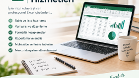 Excel tablo hazırlama, veri girişi ve raporlama tasarlıyorum
