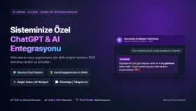 ChatGPT ve yapay zeka modellerini sisteminize entegre ederim